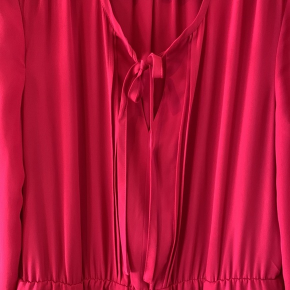 RW & Co. Chiffon Red Dress size M - Picture 4 of 16